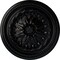 Ekena Millwork Wigan Ceiling Medallion, Hand-Painted Jet Black, 16"OD x 2 1/4"P CM16WGBLF - alternate 1